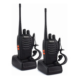 Rádio Baofeng Bf888s Uhf Walkie Talkie Via Mãos Livres 2pcs