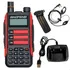 Radio Baofeng Vermelho Ht Fm Portátil Uv16 Plus Walktok 15w