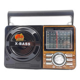 Rádio Bass Retro Vintage Caixa Som Am Fm Usb Mp3 A1088