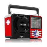 Rádio Bass Retro Vintage Caixa Som Usb Mp3 Bluetooth Ad 1088