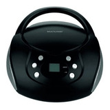 Rádio Boombox Toca Cd Multilaser Mp3 Player Rádio Fm Preto