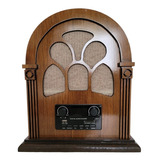 Rádio Capelinha Retrô  Bluetooth   Mdf Música Vintage
