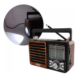 Rádio Com Lanterna E Bluetooth Usb