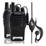 Radio Comunicador 777s Profissional Roça Caçar Mato Rio 4km Bandas De Freq ência Uhf Cor Preto