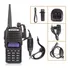 Rádio Comunicador Baofeng 5w Bf Vhf /uhf/ Fm Dual Band Uv-82 Cor Preto