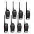 Radio Comunicador Baofeng Bivolt Kit 8 C nfs Cor Preto