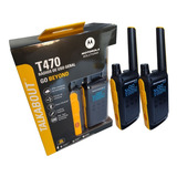 Rádio Comunicador Motorola T470 Walk Talk 2 Rádios Brinde