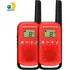 Rádio Comunicador Motorola Talkabout T110br 25km Vermelho E Preto 2 Unidades