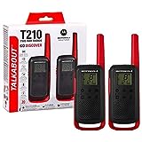 Rádio Comunicador Talkabout 32km T210BR Vermelho Preto Motorola