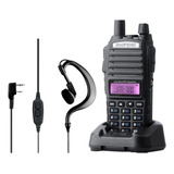 Radio Comunicador Uv-82 Com Fone Walk Talk Profissional + Nf