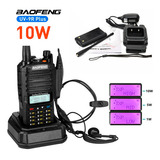 Radio Comunicador Uv9r Plus Walk Talk Uhf Vhf Baofeng Professional Resistente À Água 