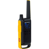Rádio Comunicador Walk Talk Com Lanterna Talkabout T470br Motorola Amarelo preto Até 2km Na Cidade Até 35km Na Montanha Sem Interferência 