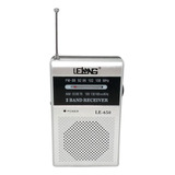 Rádio De Bolso Amfm Prateado Le650 lelong fone Ouvido