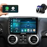 Rádio Estéreo Qualcomm 8 Core 10 2 Polegadas Para Jeep Wrangler JK Compass Grand Cherokee Dodge Com Android12 5G WiFi Wireless Carplay Android Auto Tela Sensível Ao Toque Navegação GPS Bluetooth FM HD