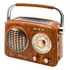 Radio Estilo Antigo Am Fm Bateria Recarregável Pendrive Mp3