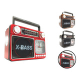 Rádio Estilo Antigo Portatil Relógio Mp3 Bluetooth Kapbom Cor Vermelho 127v 220v