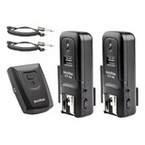 Radio Flash C 2 Receptores Para Dslr Canon Nikon 16 Canais