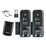 Radio Flash Com 2 Receptores Para Canon Nikon 16 Canais