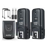 Radio Flash Ct 16 Godox 16 Canais Transmissor 2 Receptor