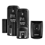 Rádio Flash Godox Ct 16 2 Receptores Para Flash
