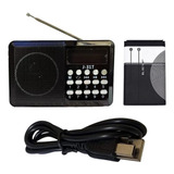 Radio Fm am Portatil Com Pen Drive cartão Sd Tomada E Pilha