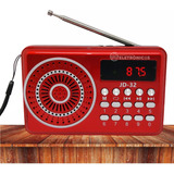 Rádio Fm Portátil Com Bluetooth Mp3