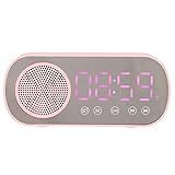 Rádio FM Relógio Digital Pequeno 1600mAh Despertador Bluetooth Alto Falante Portátil Para Quarto