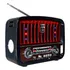 Rádio Grande Potecia De Som C/ Lanterna Led P2 Bluetooth Usb Cor Vermelho