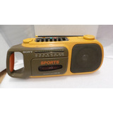 Rádio Gravador Antigo Da Sony Sports Mod Cfm 104 Raro 