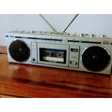 Rádio Gravador Bombox Sanyo = Polyvox Jvc Disco Fitas Antigo