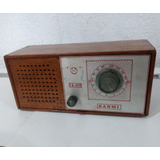 Rádio Madeira Antigo Todo Original Funcionando Am