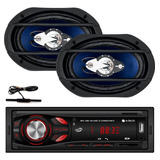 Radio Mp3 Bluetooth Fm 1 Par De Falantes 6x9 Antena