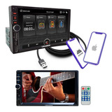 Radio Multimídia Mp5 1 Din Tela 7 Pol Roadstar Espelha Usb