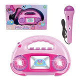 Radio Musical Infantil Com Microfone E Luz Pop Star