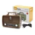 Rádio Portátil Altomex Retro Vintage Am/fm Bluetooth Usb Cor Marrom 110v/220v