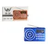 Rádio Portátil Digital Fm Bluetooth Usb Radinho Racarregavel Cor Azul 110v/220v