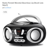 Rádio Portátil Mondial Boombox Up Bivolt
