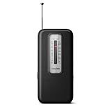 Rádio Portátil Philips Am-fm í Pilha C-Entrada Para Fone Cor Preto