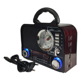 Radio Portatil Retro Antigo Bluetooth Bateria