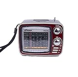 Radio Portatil Retro Vintage Antigo Am-fm Xdg-34 Vermelho