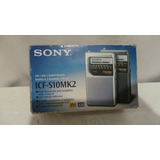 Rádio Portátil Sony Icf s10 Mk2 Am fm Precisando Reparos