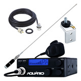 Rádio Px 40 Canais Antena Bobinada 1 23m Cabo 5 5m Suporte L
