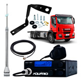 Radio Px 40 Canais Antena Inox 2 70mts Alongador Cabo Tector
