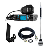 Rádio Px 80 Canais Antena Bobina 67cm Cabo 5 5m Caminhonete