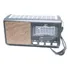 Radio Recarregável Placa Solar Am Fm Bluetooth Usb Bi Volt Cor Marrom-escuro Bivolt