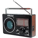 Rádio Recarregável Portátil AM FM USB SD Livstar CNN 686