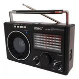 Rádio Recarregável Retrô Bluetooth Am Fm Usb Sd Entr P2