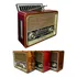 Rádio Recarregável Retro Placa Solar Caixa Som Bluetooth Usb