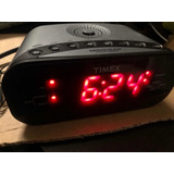 Radio Relogio Cinza Timex