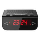 Rádio Relógio Despertador Digital Mesa Am Fm Bivolt